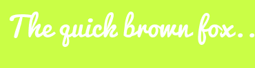 Image with Font Color FFFFFF and Background Color CAFE46